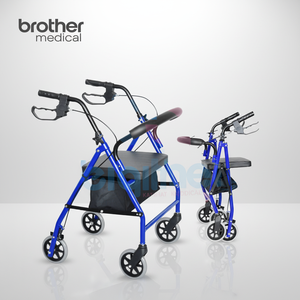<strong>Rollator</strong> <strong>Walker</strong> with Shopping Basket Large Seat for Grocery Outings - Product Image 1