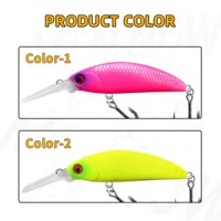 1 leurre minnow coulant, 4,8 cm 6g, leurre dur artificiel imitation micro-creature à longue paleteuse pour la pêche en eau douce