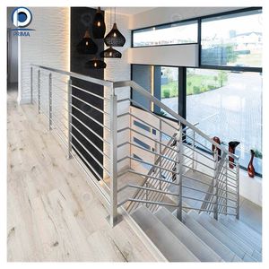 <span class=keywords><strong>Barrière</strong></span> <span class=keywords><strong>de</strong></span> <span class=keywords><strong>protection</strong></span> Prima Light Luxury en acier inoxydable massif pour balcon et <span class=keywords><strong>escalier</strong></span>, avec barres rondes - Product Image 2