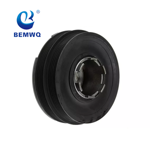 BEMWQ Rubber Black Auto Engine Parts Belt <strong>Crankshaft</strong> Pulley <strong>for</strong> <strong>BMW</strong> E46 N47 11232247565