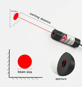 Modulo diodo laser rosso dot line cross 635nm per grado industriale