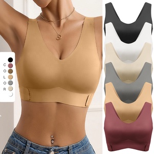 Soutien-gorge <span class=keywords><strong>de</strong></span> soutien latéral <span class=keywords><strong>push</strong></span>-<span class=keywords><strong>up</strong></span> sans fil pour femmes sans couture soutiens-gorge <span class=keywords><strong>de</strong></span> <span class=keywords><strong>sport</strong></span> minces et confortables - Product Image 2