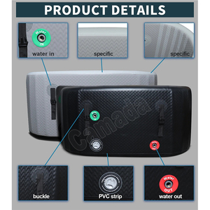 Baignoires disponibles personnalisées avec logo baignoire portable pour athlètes bain froid gonflable bain de glace avec pompe et sac à dos - Product Image 4