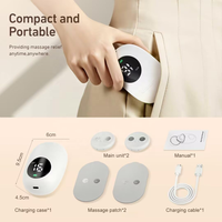 Appareil TENS Sans Fil à Domicile, Stimulateur Musculaire pour le Soulagement de la Douleur, Coussinets de Massage EMS Rechargeables Portables Contre la Douleur