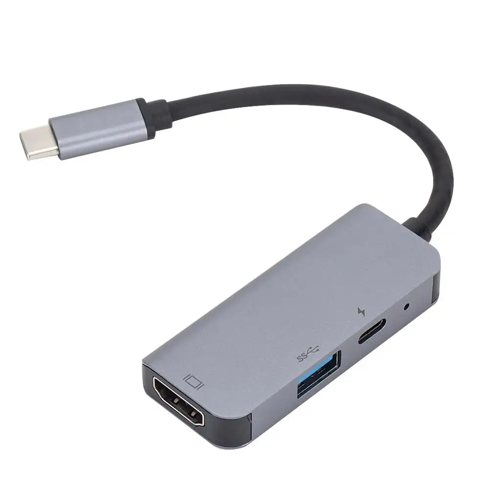 Für MacBook Pro Und Typ C Windows Laptops Innovative Produkte 2020 3 In1 USB-C Zu Typ-C 3 USB 3,0 Hub HDMI Adapter Konverter
