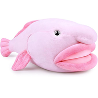 Peluche Poisson-écrevisse de 13 pouces, jouet en peluche doux et mignon, collection unique sur le thème de l'océan, cadeau pour enfants