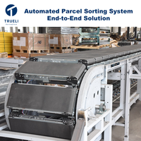 Système de tri à bande étroite haute vitesse Truelisort pour les centres de distribution au détail et les entrepôts de distribution, avec une disposition flexible