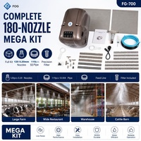 120 buses FG-700 pour système de brumisation 70 bars, pompe à manivelle nickelée 7,0 L/min pour grand hangar d'avions et refroidissement intensif