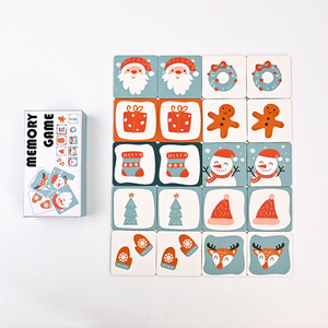 Nhà Máy Tùy Chỉnh In Ấn Giáng Sinh Xe Bộ Nhớ Trò Chơi Thẻ Giáo Dục Học Tập Chơi Flash Thẻ Thiết Lập Cho Trẻ Em - Product Image 1