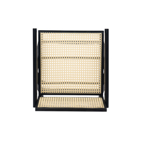 27'' Modern Minimalist Adjustable Bar <b>Stool</b> with Cane Seat and <b>Leather</b> Frame for Home Bar & Dining - Product Image 6