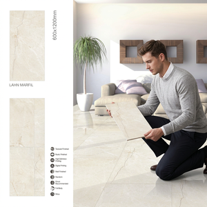 Onix Aqua 600x1200mm Glossy Marble Effect Porcelain Floor And <b>Wall</b> Slab Tiles - Product Image 2