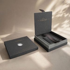 Boîte d'emballage rigide personnalisée à deux couches pour cartes <span class=keywords><strong>de</strong></span> crédit, avec couvercle et base, et trou pour le doigt, boîte en papier <span class=keywords><strong>de</strong></span> luxe pour cartes <span class=keywords><strong>de</strong></span> <span class=keywords><strong>fidélité</strong></span> bancaires ou cartes-cadeaux - Product Image 1
