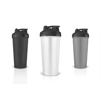 Bouteille Shaker Sport en Plastique sans BPA de Gros, avec Logo Personnalisé, pour Salle de Sport et Fitness, Résistante à l'Eau Bouillante