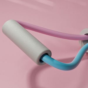 Multicolor Yoga Pilates Chest Strength <strong>8</strong> Shape <strong>Elastic</strong> Resistance Band Bodybuilding Handle Bands Exercise Fitness Tube Thickened - Product Image 2