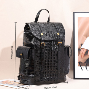 <span class=keywords><strong>Sac</strong></span> à <span class=keywords><strong>dos</strong></span> unisexe de grande capacité à motif <span class=keywords><strong>crocodile</strong></span> <span class=keywords><strong>Sac</strong></span> à <span class=keywords><strong>dos</strong></span> pour étudiant <span class=keywords><strong>Sac</strong></span> à <span class=keywords><strong>dos</strong></span> d'affaires quotidien, doublure en polyester - Product Image 3