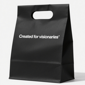 Vente en gros de sacs en papier kraft poignée plate de luxe design personnalisé emballage <span class=keywords><strong>noir</strong></span> pour parfum cosmétique beauté faux cils beauté - Product Image 1