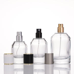 Vente en gros de flacons de parfum en verre transparent épais de grande capacité, 30 ml, 50 ml, 100 ml, cylindriques - Product Image 2
