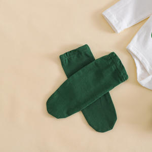 Bébé filles automne hiver arbre de <span class=keywords><strong>Noël</strong></span> à manches longues barboteuse à carreaux princesse quatre pièces robe ensemble - Product Image 6