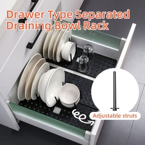 Home Dry <b>Plate</b> <b>Rack</b> with Drain Dish Holder Bowl Storage and Shelving for Household Dishes Cups Cutlery Countertop Organizer - Product Image 5