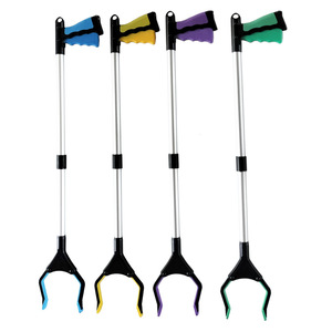 Herramienta de agarre de plástico ajustable, recogedor de basura y pinzas para basura, tijera de garra superior para recoger basura, pinza de Clip - Product Image 6