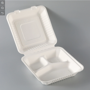 Cono Biodegradable desechable, caja de embalaje de <span class=keywords><strong>comida</strong></span> rápida <span class=keywords><strong>para</strong></span> bagazo de caña de azúcar, hamburguesa, venta al por mayor - Product Image 6