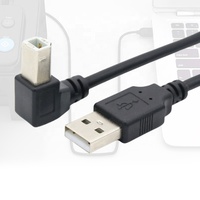90 grados arriba abajo izquierda derecha codo tipo B macho a USB 2,0 un cable de datos de impresora macho