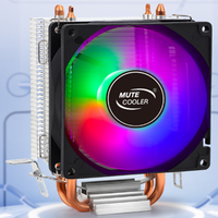 Ventilateur de refroidissement pour processeur Intel LGA 1151 1200, refroidisseur d'air pour PC, refroidisseur de processeur avec 6 caloducs et affichage de la température