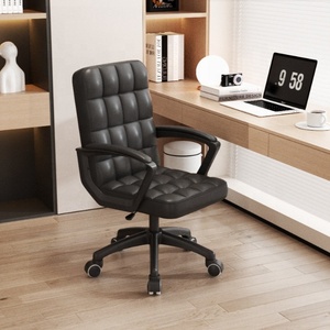 Black <b>Adjustable</b> <b>Office</b> Chair High Back Swivel Computer <b>Desk</b> Seat with Headrest and Armrests for Home <b>Office</b> - Product Image 1