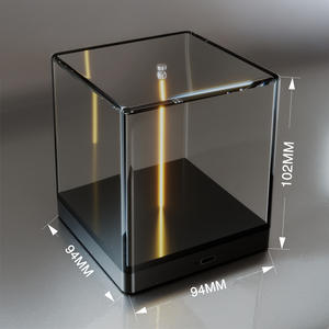 Lampe d'ambiance 3D Quantum Cube à intensité variable par toucher, rechargeable - Product Image 4