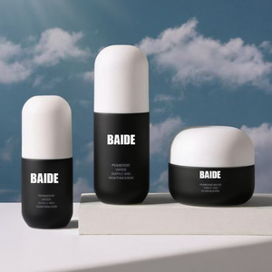 Nueva Llegada: Envases Cosméticos de Vidrio Esmerilado Redondos para Lápiz Labial, Suero para Ojos, Crema, Botella de 30ml, 40ml, 60ml, 100ml, 120ml, Botella con Bomba para Loción - Product Image 3