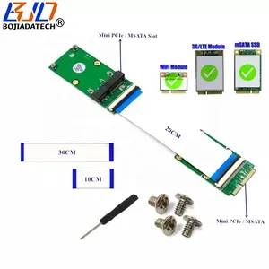 Mini PCI-E 52Pin Steckplatz zu MPCIe Adapter Riser-Karte mit FCP Flexible Kabel unterstützung Wifi-Modul 3G 4G LTE Modem / Msata SSD
