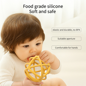 Giocattolo Massaggiagengive in Silicone Fubon con Design Traforato per Neonati e Bambini, Pallina per Alleviare il Dolore da Dentizione - Product Image 2
