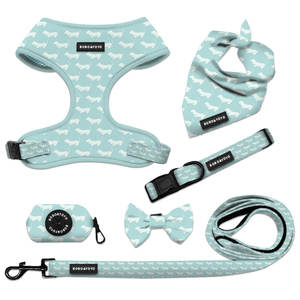 BOBO & <span class=keywords><strong>YOYO</strong></span> Designer de luxe Premium personnalisé impression porte-sac à merde sans tirer chat laisse pour animaux de compagnie collier chien harnais ensemble - Product Image 2