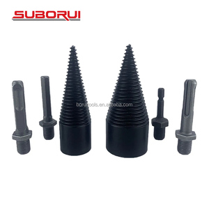 SUBORUI Vástago hexagonal Artefacto Herramienta de división de madera Divisores de troncos de cono de división Rompedor de madera Juego de brocas para picadora de leña - Product Image 3