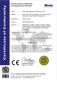 Moteur à engrenages DC24v 1000 ml/min Pompe péristaltique OEM - Product Image 3