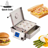 6 PCS Nouvelle conception Machine à œufs cuits à la vapeur commerciale/ Machine à œufs cuits ronds/ Machine à frire les œufs automatique