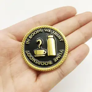 Monedas de oro de aleación de zinc de alta calidad para colección Moneda de desafío 3D de metal personalizada