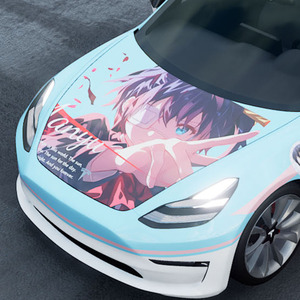 CARKOO Itasha diseño coche capó decoración pegatinas vehículo calcomanía JDM tema diseño coche vinilo pegatina para capó <span class=keywords><strong>de</strong></span> coche - Product Image 5