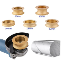 Meule diamantée à bord rond marbre et granit 800 grain meule diamantée brasée sous vide