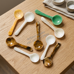 Artizon Studio Customized Size Resin <b>Salad</b> <b>Tools</b> 2-Piece Servers Set High Quality Handmade Polished Finish - Product Image 1