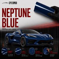 Film de protection PPF SPEEDMOD Neptune Blue Deep Glossy 7,5 mil auto-réparant en TPU pour voiture, bleu marine, 1,52 m x 15 m, directement de l'usine
