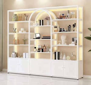 Vitrine d'exposition multi-niveaux éclairée pour <span class=keywords><strong>salon</strong></span> <span class=keywords><strong>de</strong></span> beauté, <span class=keywords><strong>salon</strong></span> <span class=keywords><strong>de</strong></span> manucure, contient du vernis à ongles, du gel, des cosmétiques, étagère <span class=keywords><strong>de</strong></span> rangement commerciale - Product Image 4