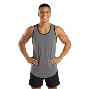 Bodybuilding <b>Stringer</b> Tank Top Men Mesh Gym Sleeveless T-shirt Men Fitness <b>Vest</b> Singlets Sportswear Workout Tanktop - Product Image 1