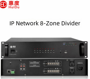 Système de sonorisation IP PA HuiDu IP-R914, système audio professionnel, amplificateur de partitionnement 8 zones, contrôle intelligent des zones, scène, école, communauté - Product Image 1