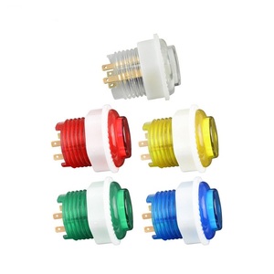 เครื่องเกมอาเขตแบบมีไฟ LED ขนาด28มม. และ24มม. ปุ่มกดแบบกลมใช้เหรียญดัน - Product Image 3