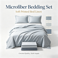 Ensemble de linge de lit de luxe de haute qualité, en microfibre douce, imprimé, vente en gros d'usine à bas prix pour les détaillants, achat en gros pour les hôtels