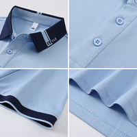 Chemise en coton Uniformes d'hôtesse de restaurant Revers Cafe Bar Uniformes de directeur de restaurant à manches courtes Polo Shirt