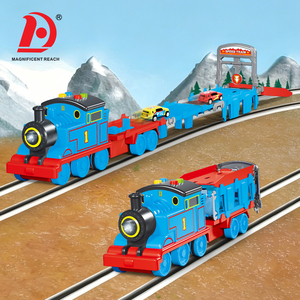 Jouet de train à friction pour enfants, <span class=keywords><strong>locomotive</strong></span> à inertie avec wagon de marchandises détachable, véhicule éducatif précoce pour garçons et filles - Product Image 2