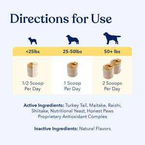 ओएम/ओडम प्राकृतिक कुत्ते मशरूम पूरक पाउडर-प्रतिरक्षा और पाचन स्वास्थ्य देखभाल - Product Image 4