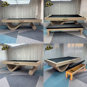 Mesa de <span class=keywords><strong>Billar</strong></span> Profesional de Alta Gama, Moderna y Lujosa, de 7, 8 y 9 pies, de Madera Sólida, para Snooker/<span class=keywords><strong>Billar</strong></span>, Mesa de Comedor Interior, Mesa de Pool - Product Image 3